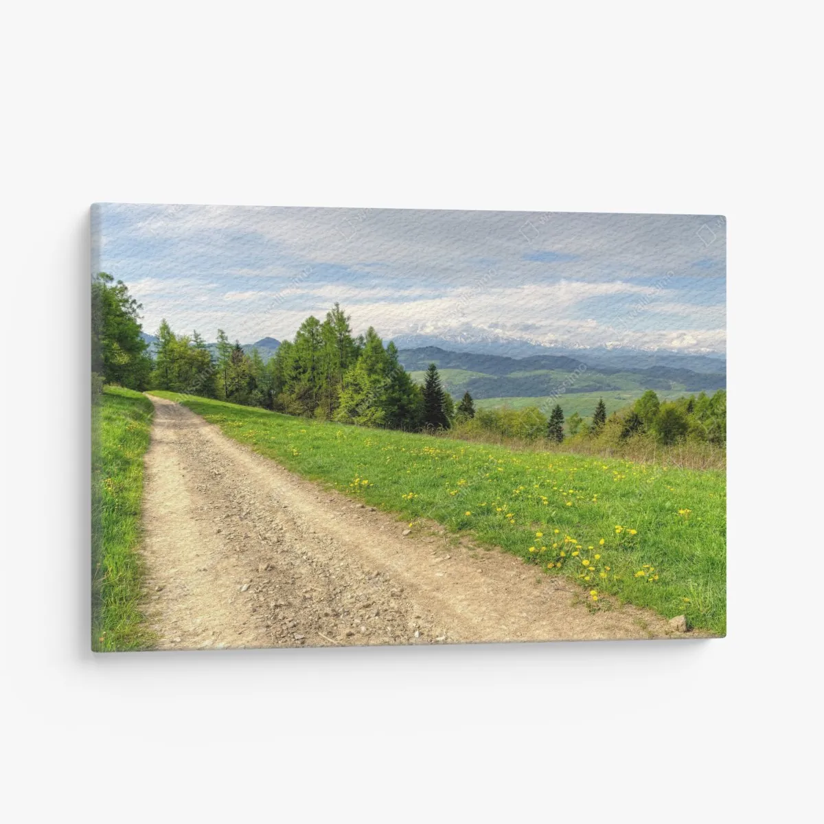 Obraz na płótnie Gorce wiosenny szlak – Wallissimo® Obraz na płótnie Gorce wiosenny szlak – Wallissimo®