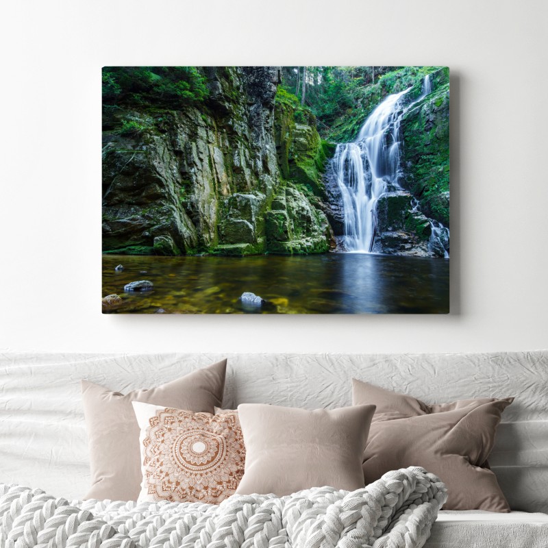 Obraz na płótnie wodospad Kamienczyk w Karkonoszach – Wallissimo® Obraz na płótnie wodospad Kamienczyk w Karkonoszach – Wallissimo®