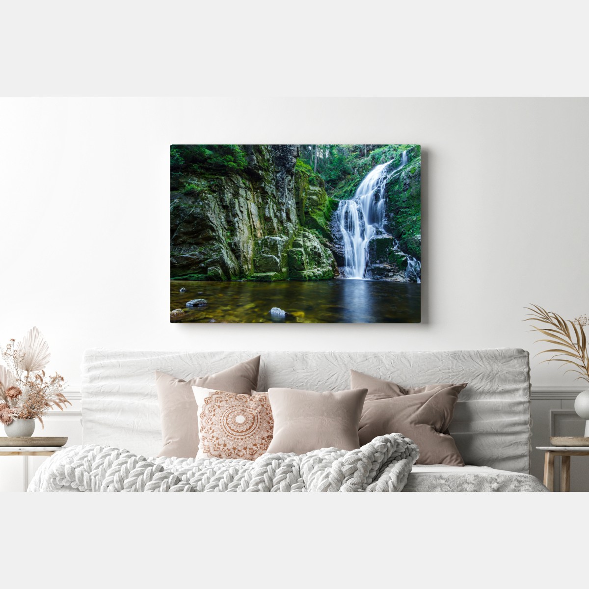 Obraz na płótnie wodospad Kamienczyk w Karkonoszach – Wallissimo® Obraz na płótnie wodospad Kamienczyk w Karkonoszach – Wallissimo®