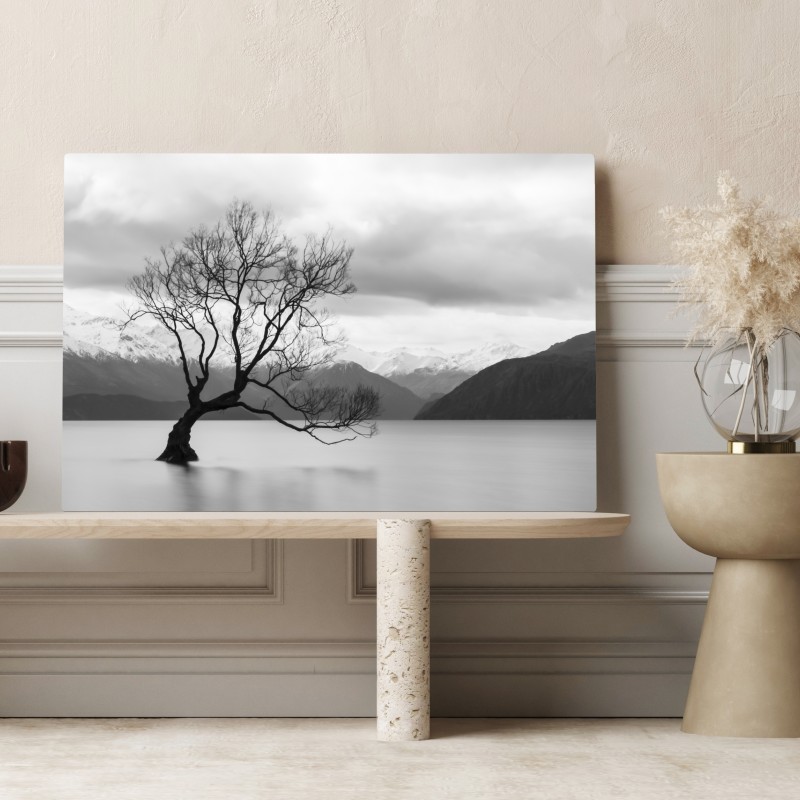 Obraz na płótnie samotne drzewo na jeziorze – Wallissimo® Obraz na płótnie samotne drzewo na jeziorze – Wallissimo®