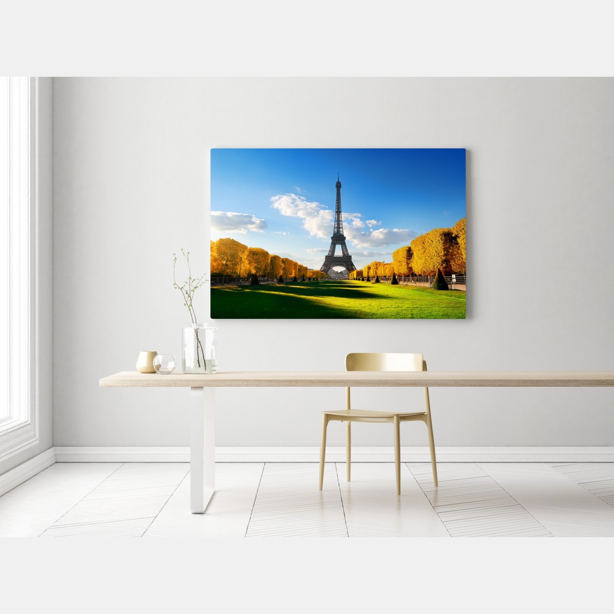 Obraz na płótnie wiosna na Champs de Mars, Wieża Eiffla, Paryż – Wallissimo® Obraz na płótnie wiosna na Champs de Mars, Wieża Eiffla, Paryż – Wallissimo®
