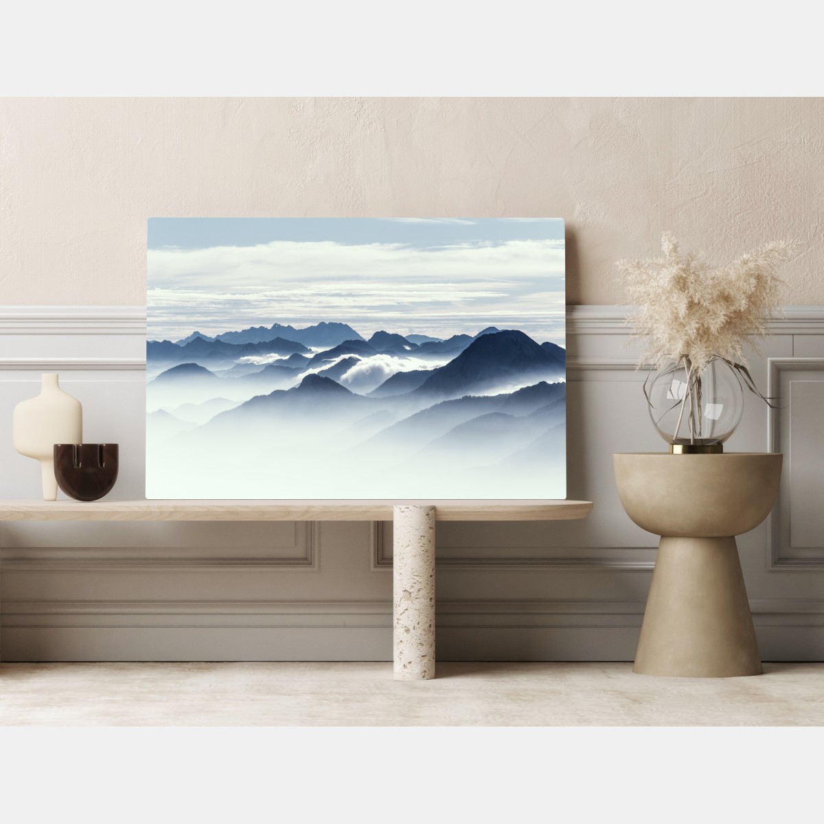 Obraz na płótnie mglista warstwa gór o świcie – Wallissimo® Obraz na płótnie mglista warstwa gór o świcie – Wallissimo®