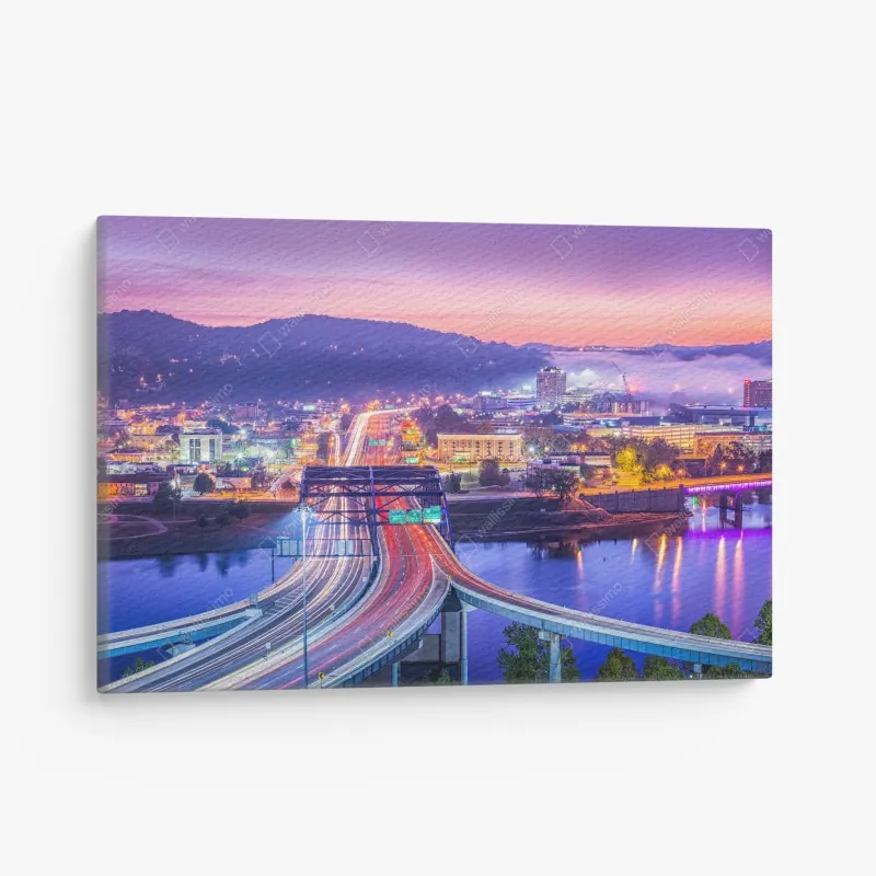 Obraz na płótnie akwarelowe liście eukaliptusa na ciemnym tle – Wallissimo®