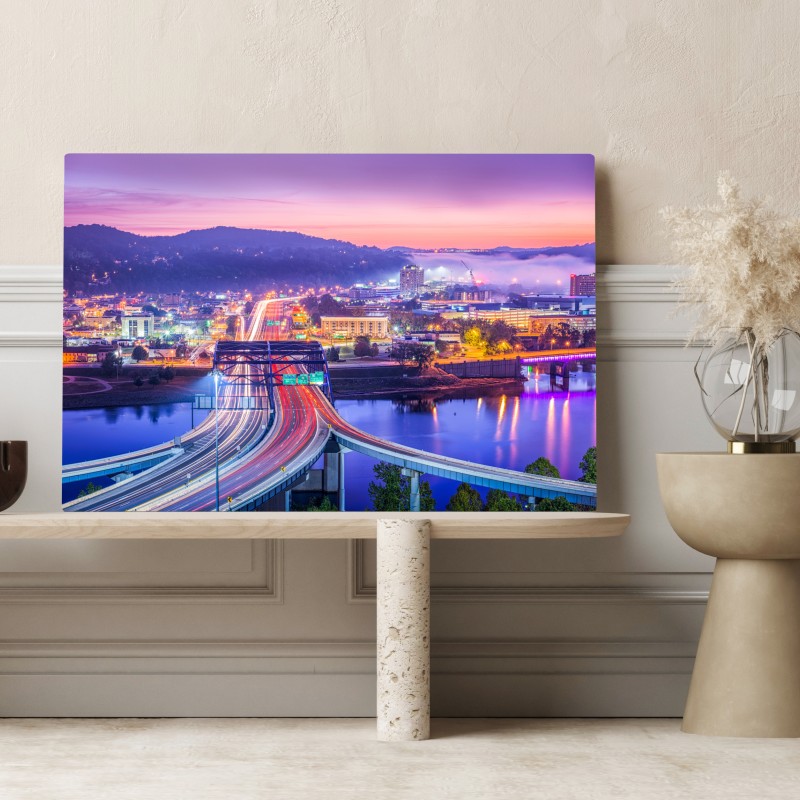 Obraz na płótnie Panorama Charleston o świcie – Wallissimo® Obraz na płótnie Panorama Charleston o świcie – Wallissimo®