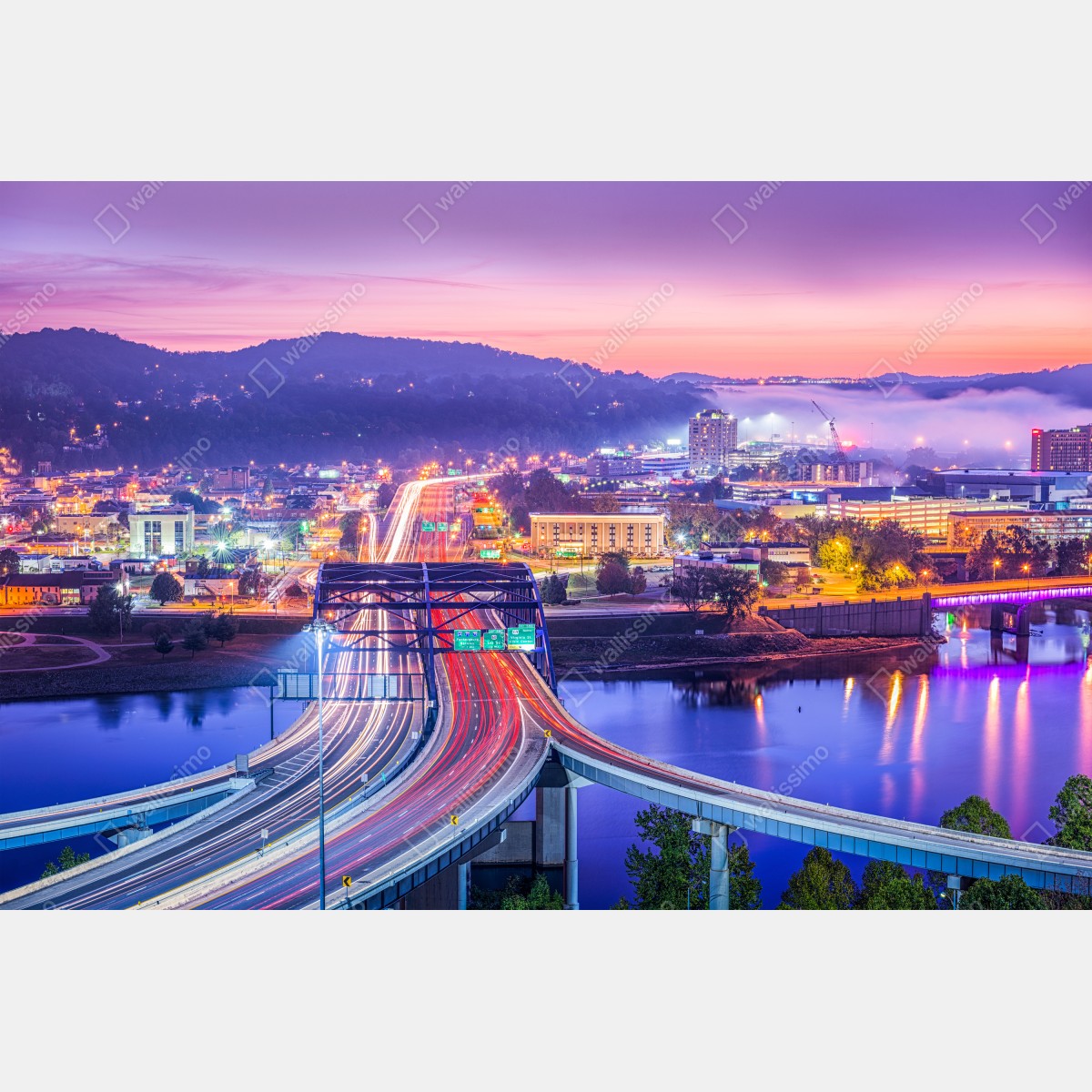 Obraz na płótnie Panorama Charleston o świcie – Wallissimo® Obraz na płótnie Panorama Charleston o świcie – Wallissimo®