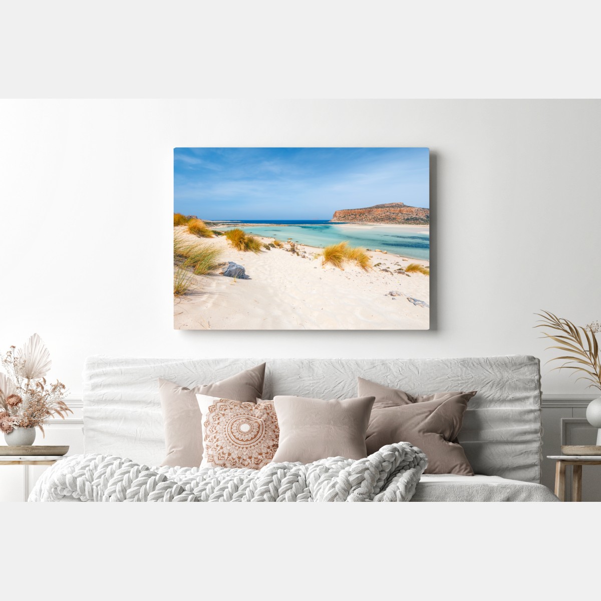 Obraz na płótnie laguna Balos, Kreta: turkusowa oaza – Wallissimo® Obraz na płótnie laguna Balos, Kreta: turkusowa oaza – Wallissimo®