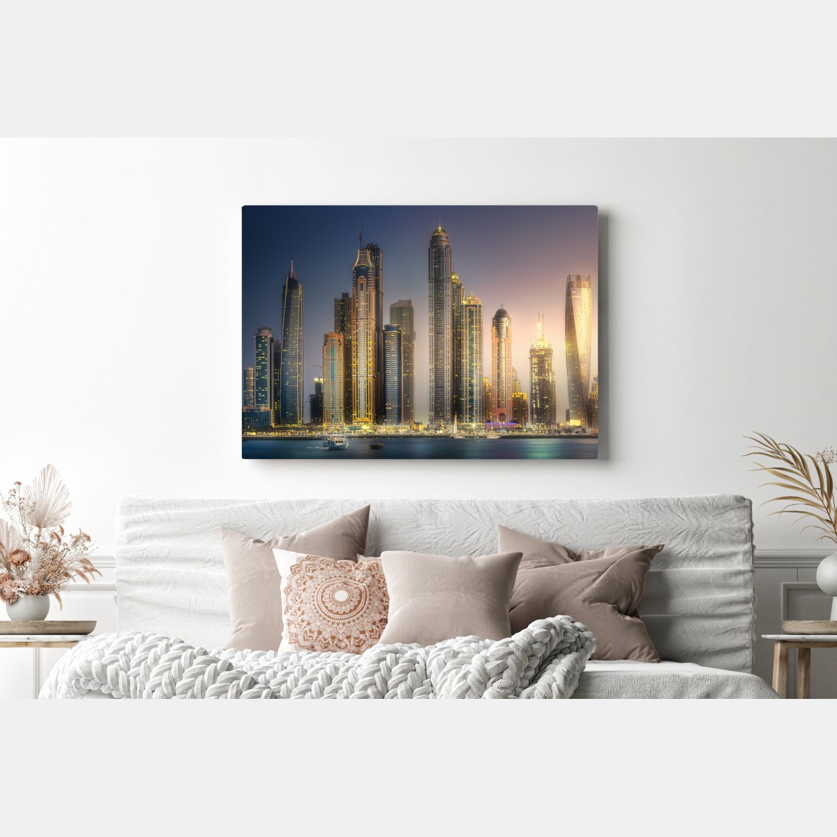 Obraz na płótnie złota panorama miasta o zmierzchu – Wallissimo® Obraz na płótnie złota panorama miasta o zmierzchu – Wallissimo®