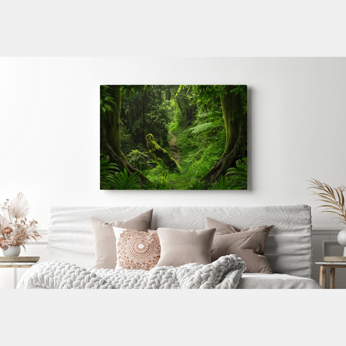 Obraz na płótnie zaczarowana mszysta leśna ścieżka – Wallissimo® Obraz na płótnie zaczarowana mszysta leśna ścieżka – Wallissimo®