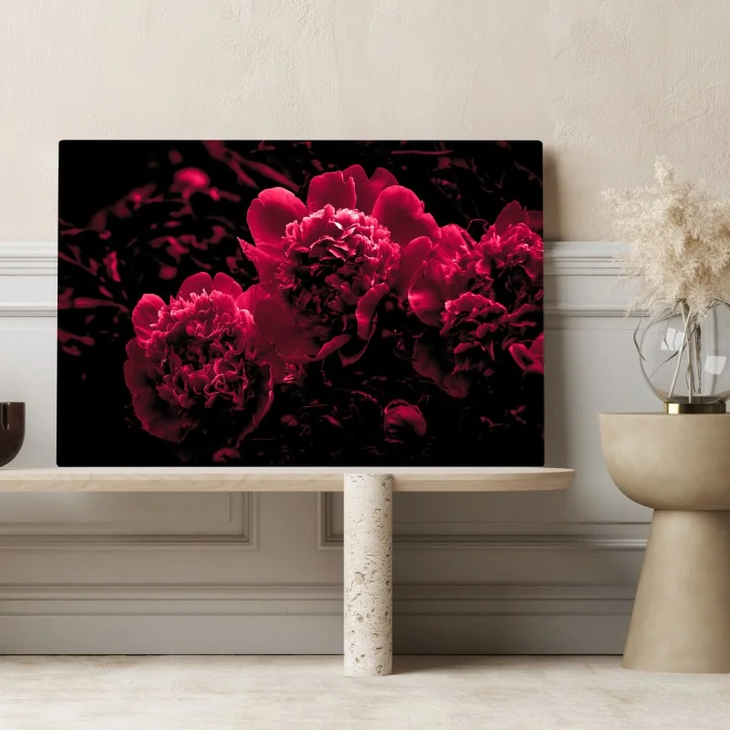 Obraz na płótnie nastrojowe różowe piwonie – Wallissimo® Obraz na płótnie nastrojowe różowe piwonie – Wallissimo®