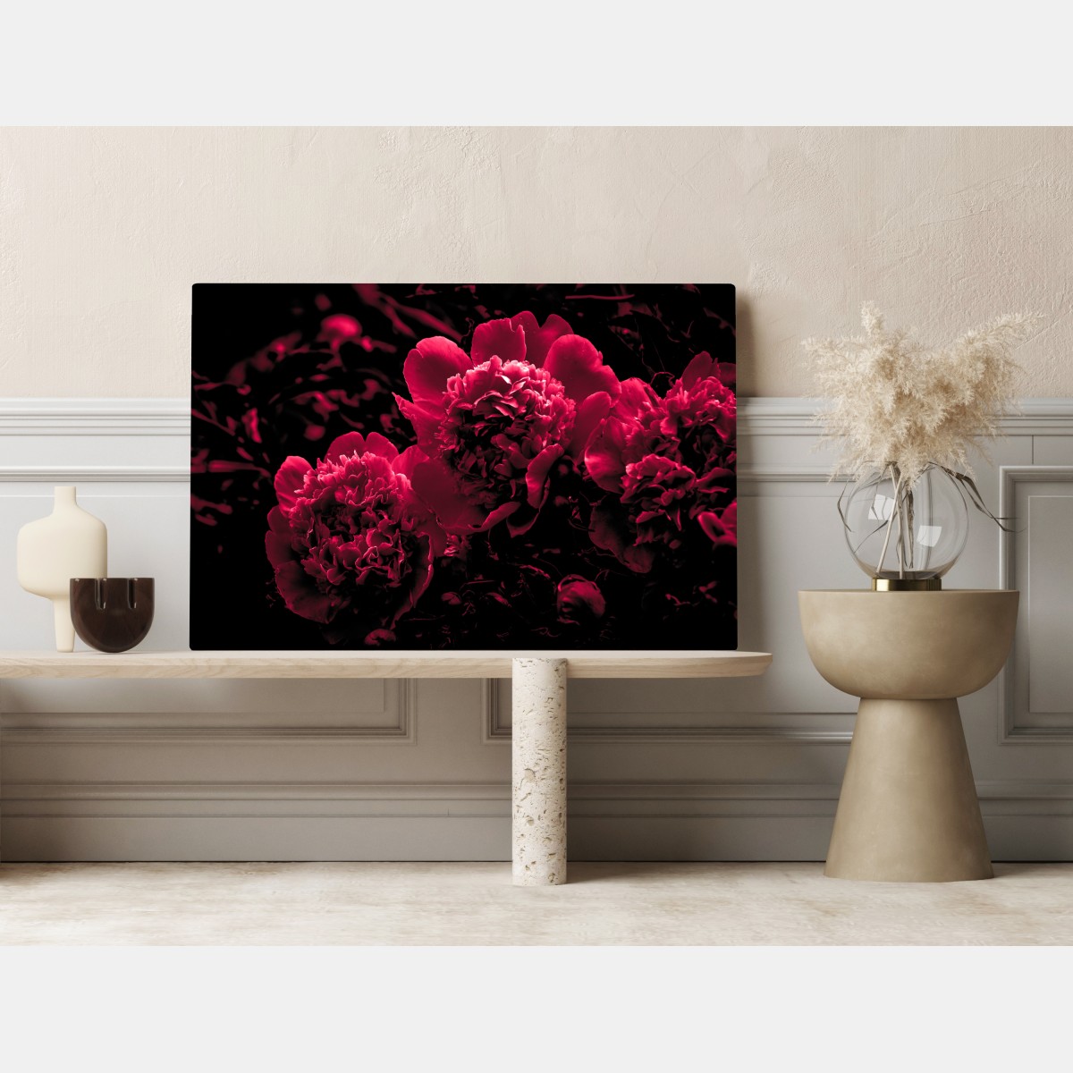 Obraz na płótnie nastrojowe różowe piwonie – Wallissimo® Obraz na płótnie nastrojowe różowe piwonie – Wallissimo®