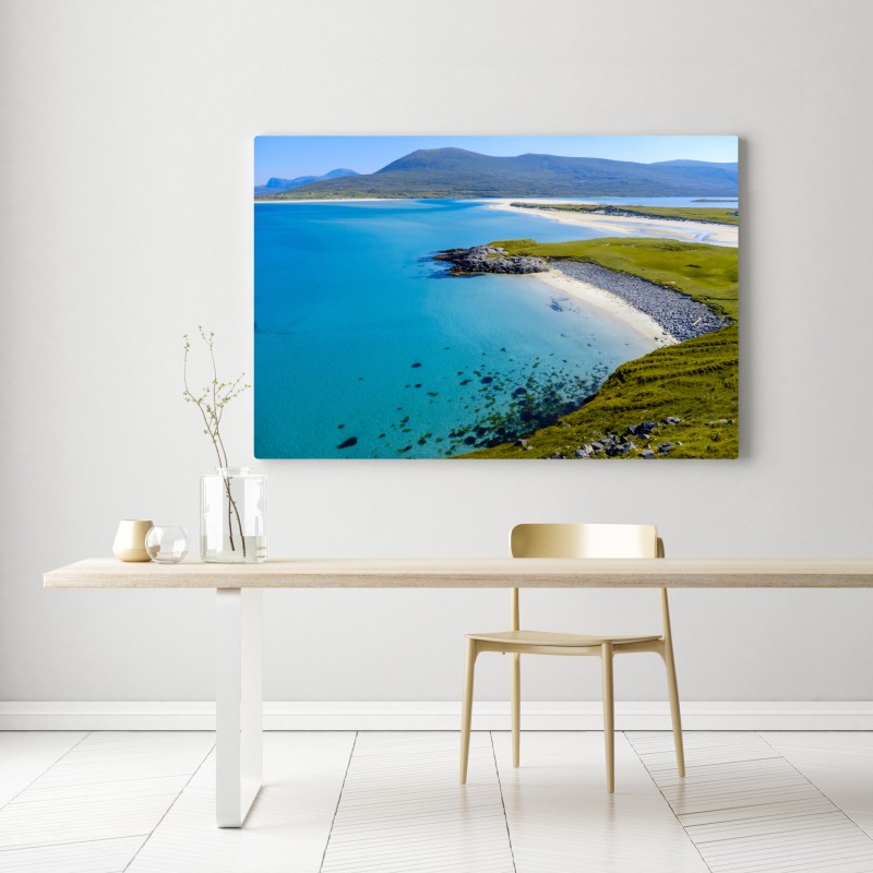 Obraz na płótnie spokojna turkusowa plaża – Wallissimo® Obraz na płótnie spokojna turkusowa plaża – Wallissimo®