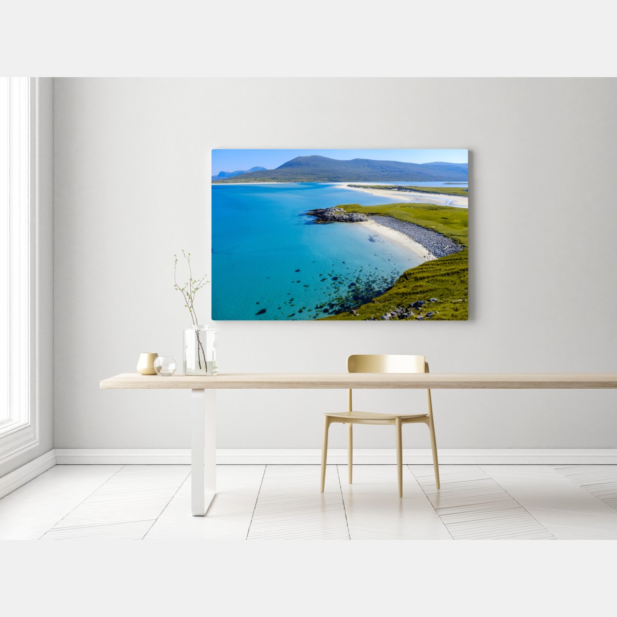 Obraz na płótnie spokojna turkusowa plaża – Wallissimo® Obraz na płótnie spokojna turkusowa plaża – Wallissimo®