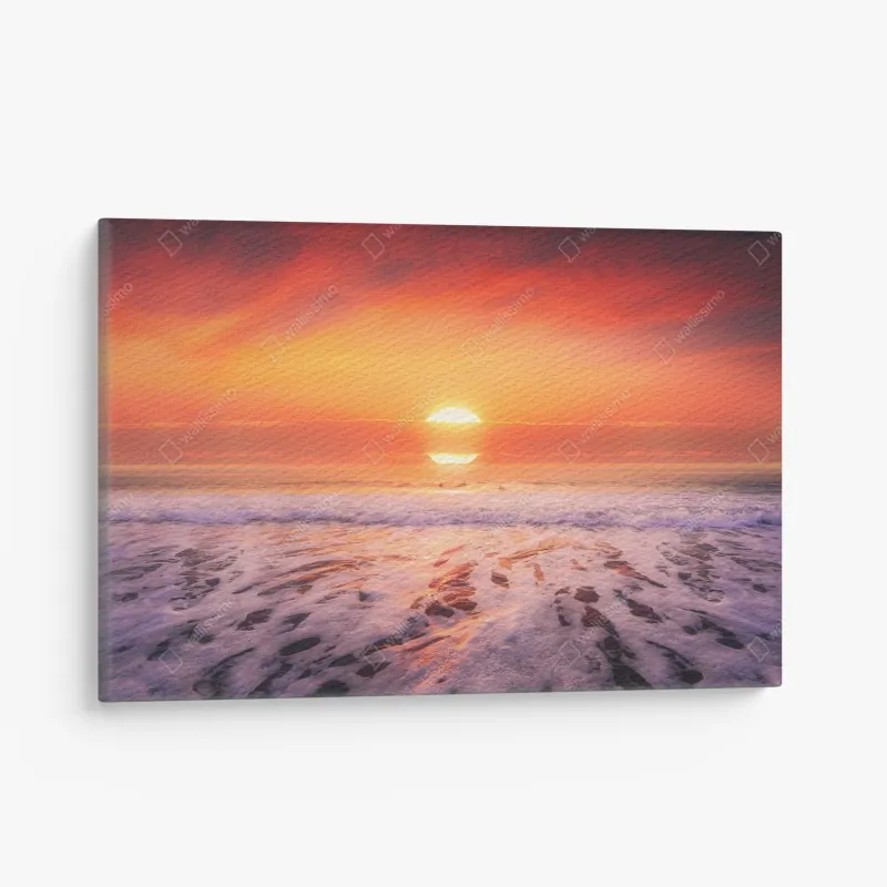 Obraz na płótnie zachód słońca w Tre Cime di Lavaredo – Wallissimo®