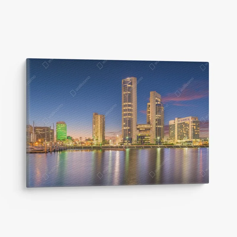 Obraz na płótnie panorama Chicago o zmierzchu – Wallissimo®