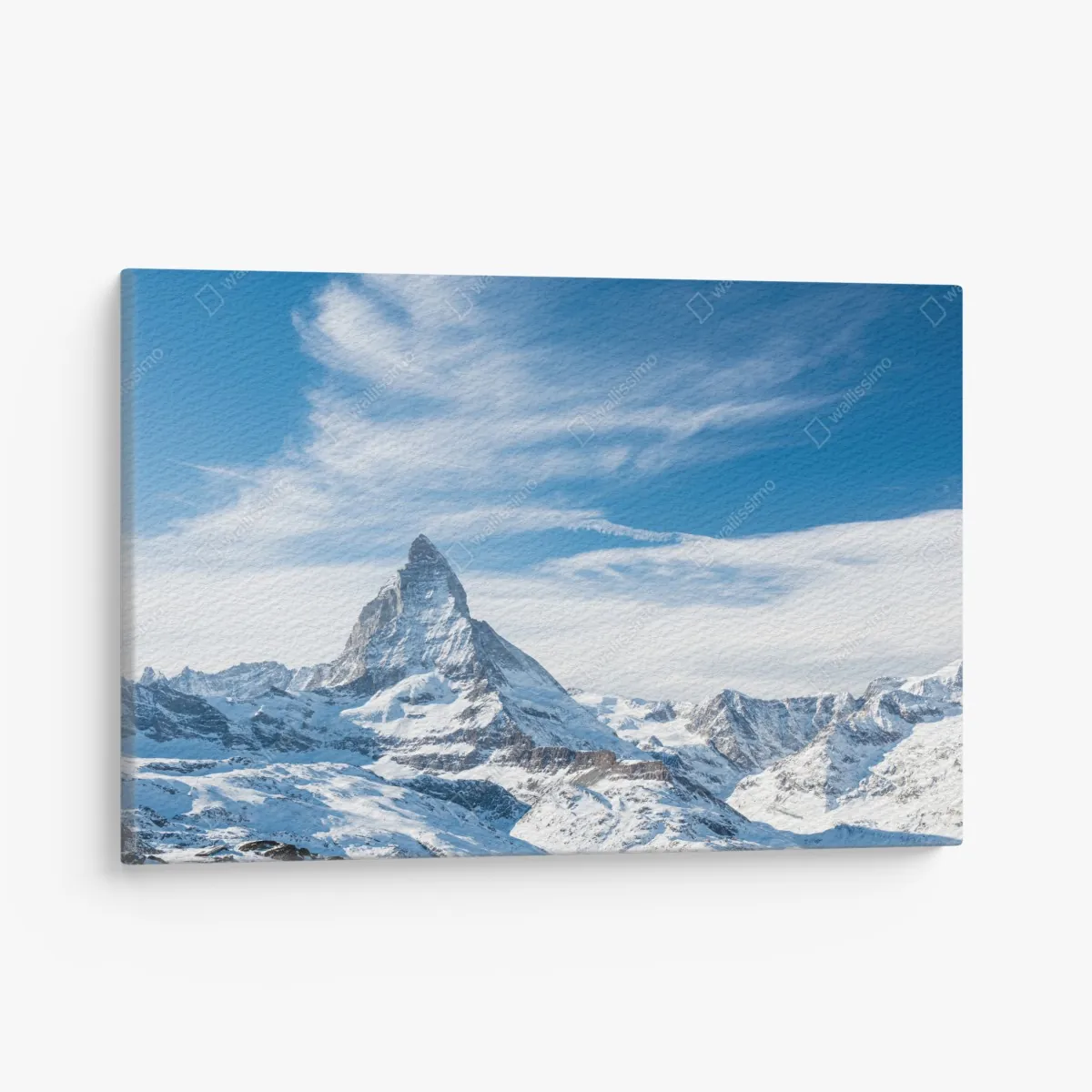 Obraz na płótnie majestatyczny alpejski szczyt w Alpach – Wallissimo® Obraz na płótnie majestatyczny alpejski szczyt w Alpach – Wallissimo®