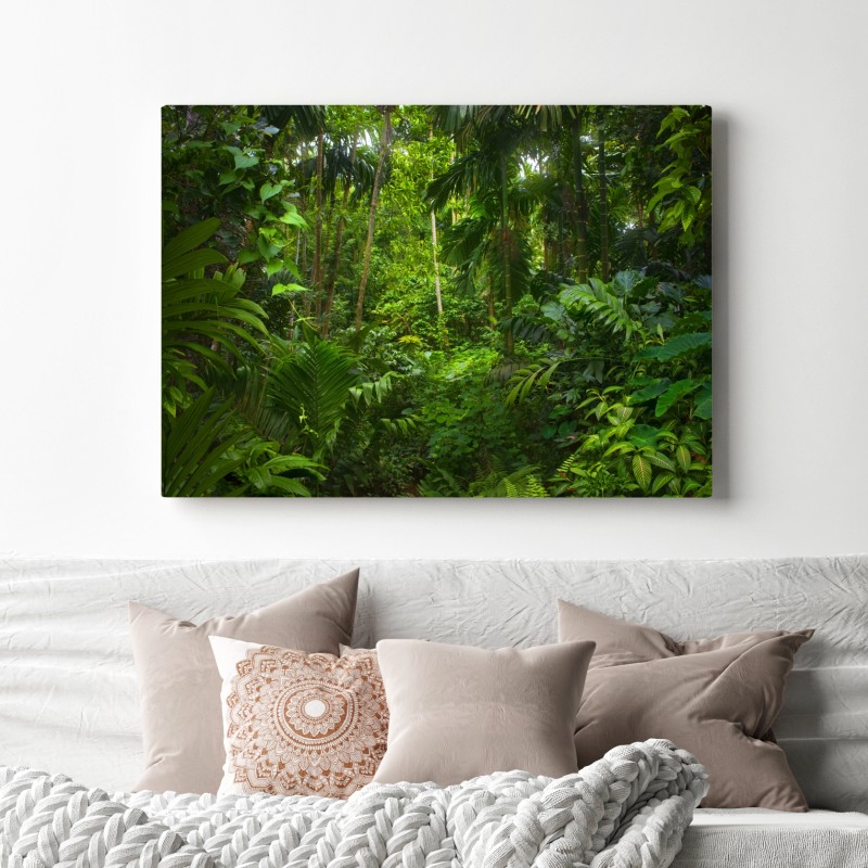 Obraz na płótnie bujna tropikalna dżungla – Wallissimo® Obraz na płótnie bujna tropikalna dżungla – Wallissimo®
