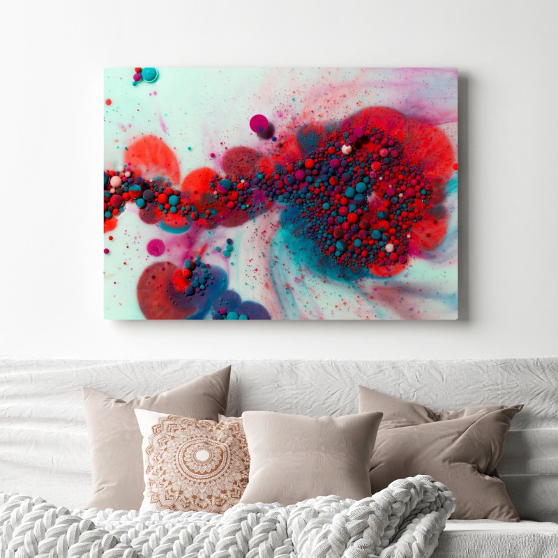 Obraz na płótnie żywy marmurowy wybuch kolorów – Wallissimo® Obraz na płótnie żywy marmurowy wybuch kolorów – Wallissimo®