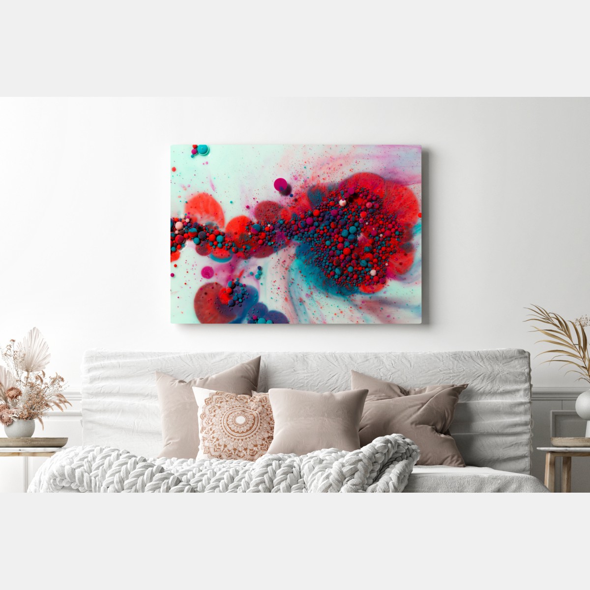 Obraz na płótnie żywy marmurowy wybuch kolorów – Wallissimo® Obraz na płótnie żywy marmurowy wybuch kolorów – Wallissimo®