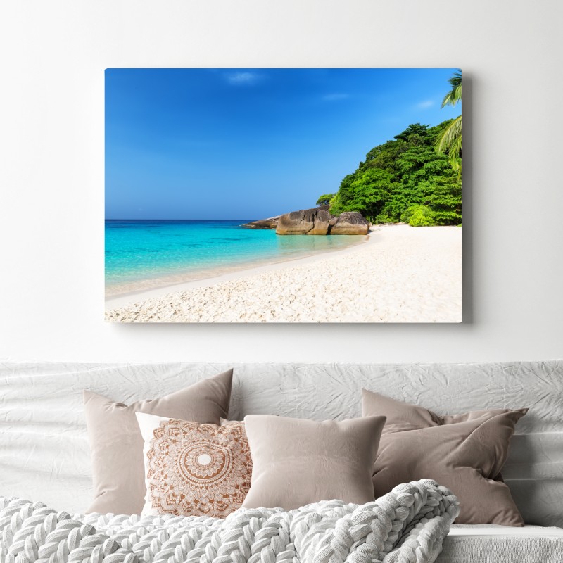 Obraz na płótnie Wyspy Similan turkusowa plaża – Wallissimo® Obraz na płótnie Wyspy Similan turkusowa plaża – Wallissimo®