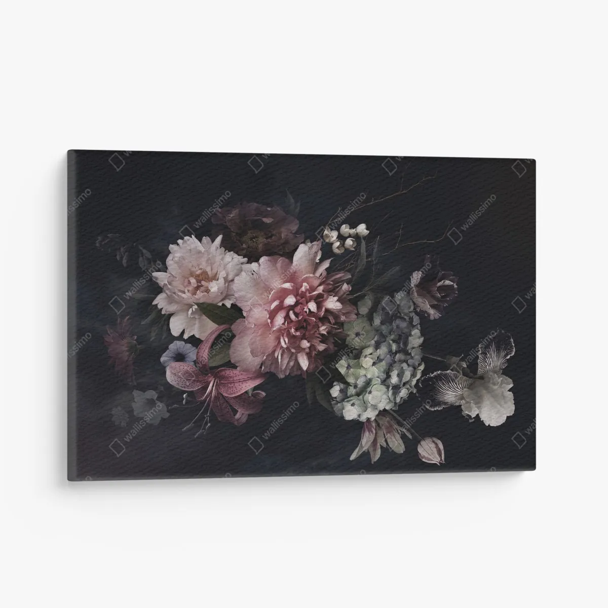 Obraz na płótnie bukiet piwonii i hortensji – Wallissimo® Obraz na płótnie bukiet piwonii i hortensji – Wallissimo®