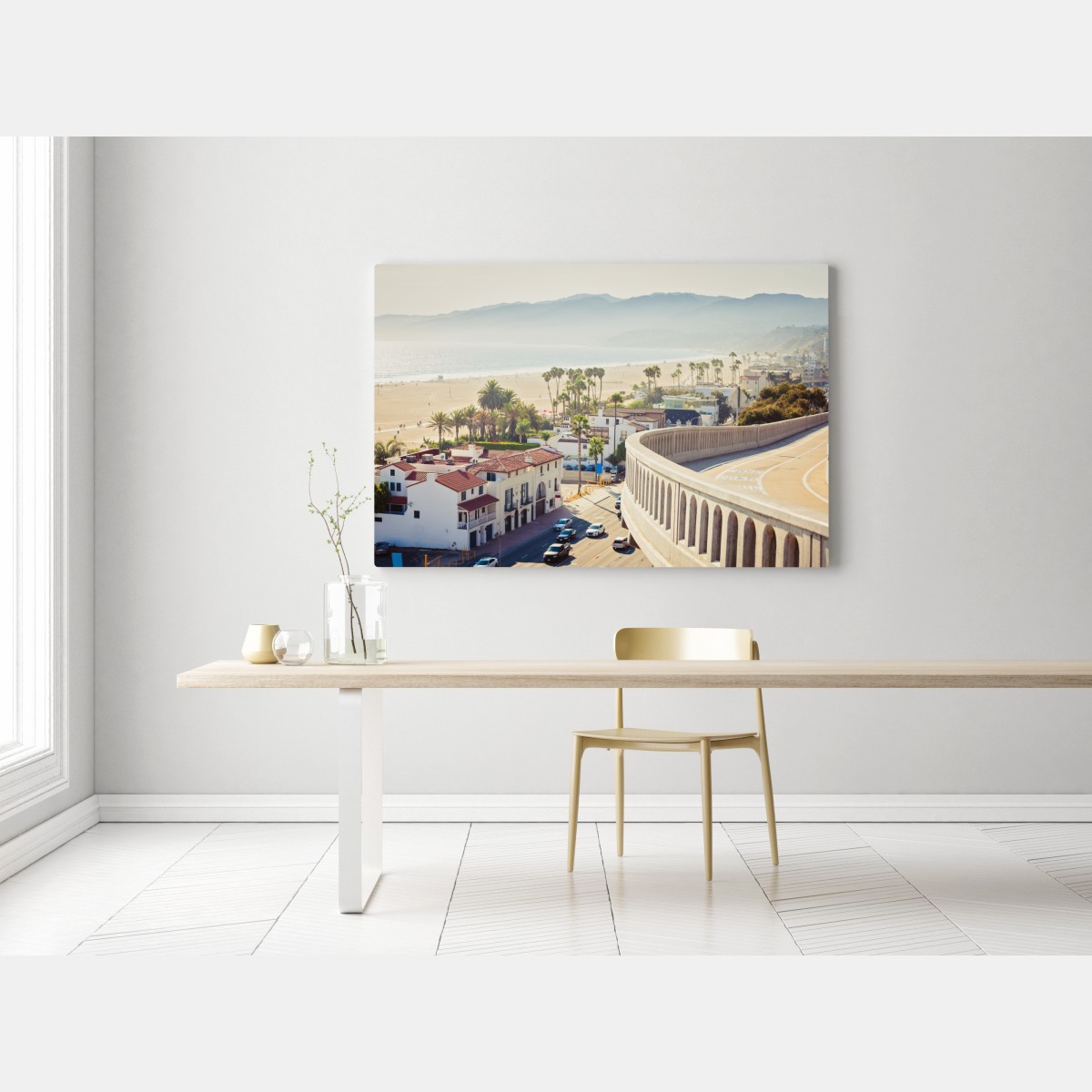 Obraz na płótnie Santa Monica nadmorska panorama – Wallissimo® Obraz na płótnie Santa Monica nadmorska panorama – Wallissimo®
