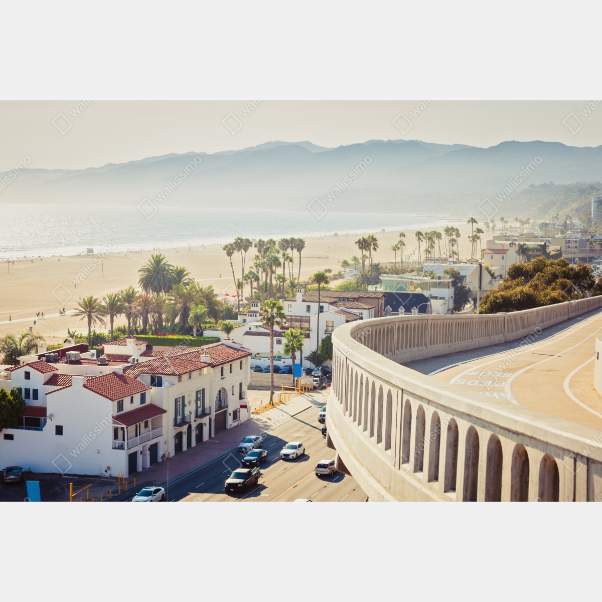 Obraz na płótnie Santa Monica nadmorska panorama – Wallissimo® Obraz na płótnie Santa Monica nadmorska panorama – Wallissimo®