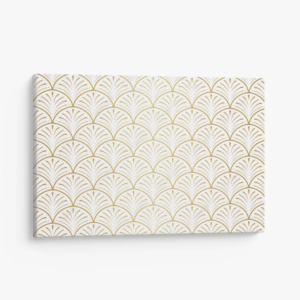 Obraz na płótnie złoty wzór art deco w stylu wachlarza – Wallissimo® Obraz na płótnie złoty wzór art deco w stylu wachlarza – Wallissimo®