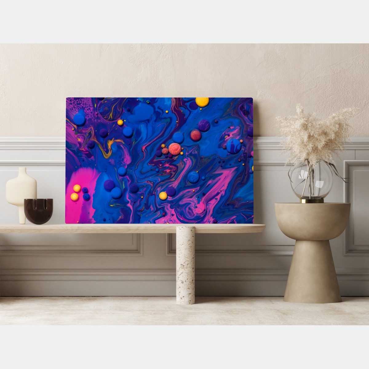 Obraz na płótnie żywe kosmiczne wiry farby – Wallissimo® Obraz na płótnie żywe kosmiczne wiry farby – Wallissimo®