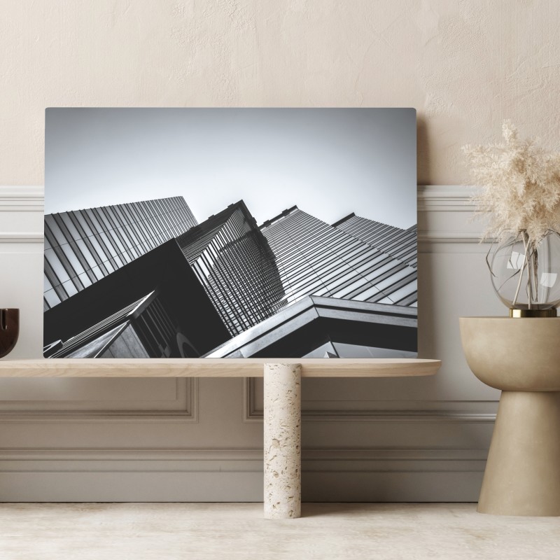 Obraz na płótnie Hongkong budynek komercyjny z bliska – Wallissimo® Obraz na płótnie Hongkong budynek komercyjny z bliska – Wallissimo®