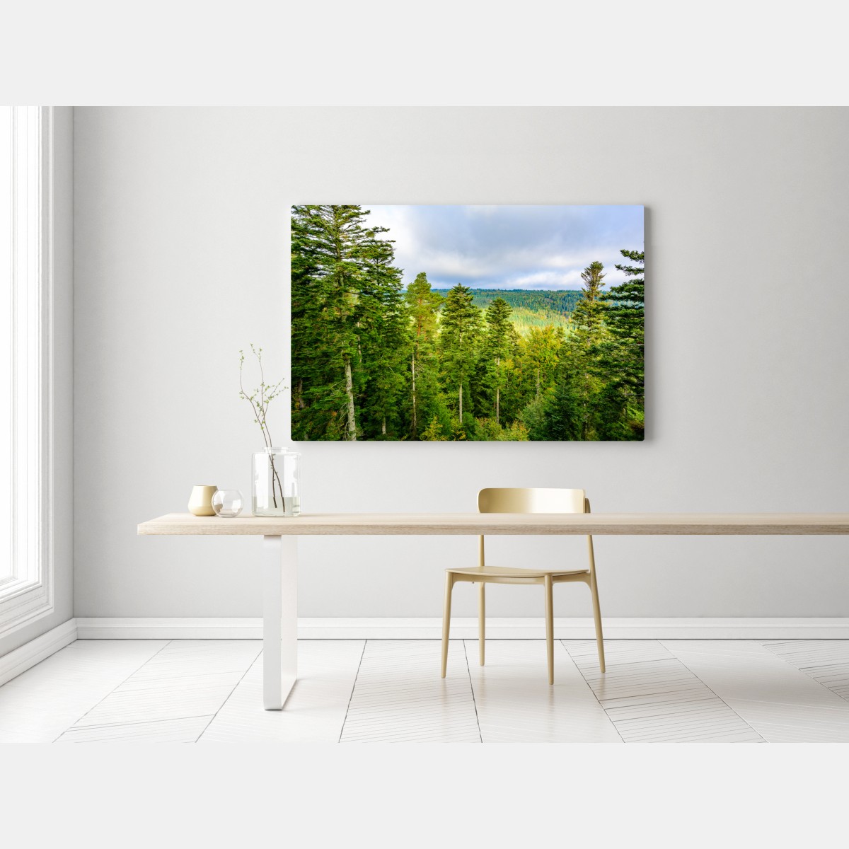 Obraz na płótnie Czarny Las jesienna panorama drzew – Wallissimo® Obraz na płótnie Czarny Las jesienna panorama drzew – Wallissimo®