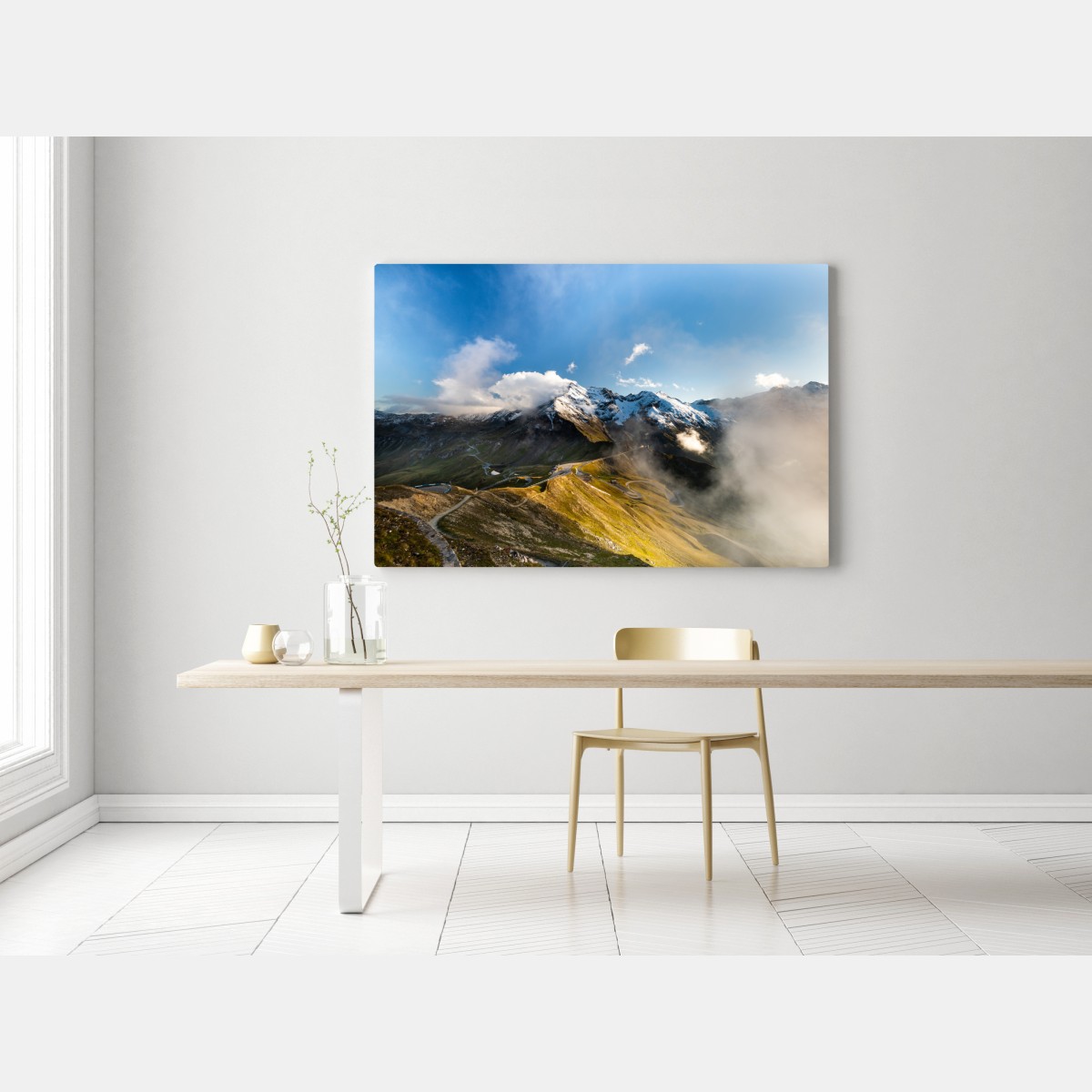 Obraz na płótnie Grossglockner panorama drogi w Alpach – Wallissimo® Obraz na płótnie Grossglockner panorama drogi w Alpach – Wallissimo®