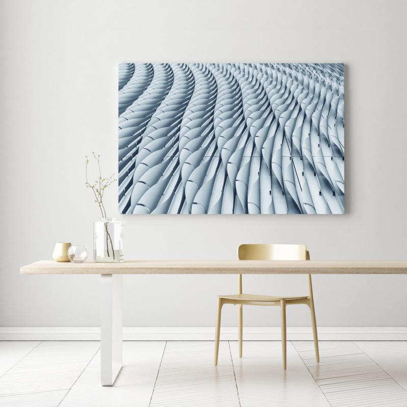 Obraz na płótnie abstrakcyjny wzór fasady architektonicznej – Wallissimo® Obraz na płótnie abstrakcyjny wzór fasady architektonicznej – Wallissimo®