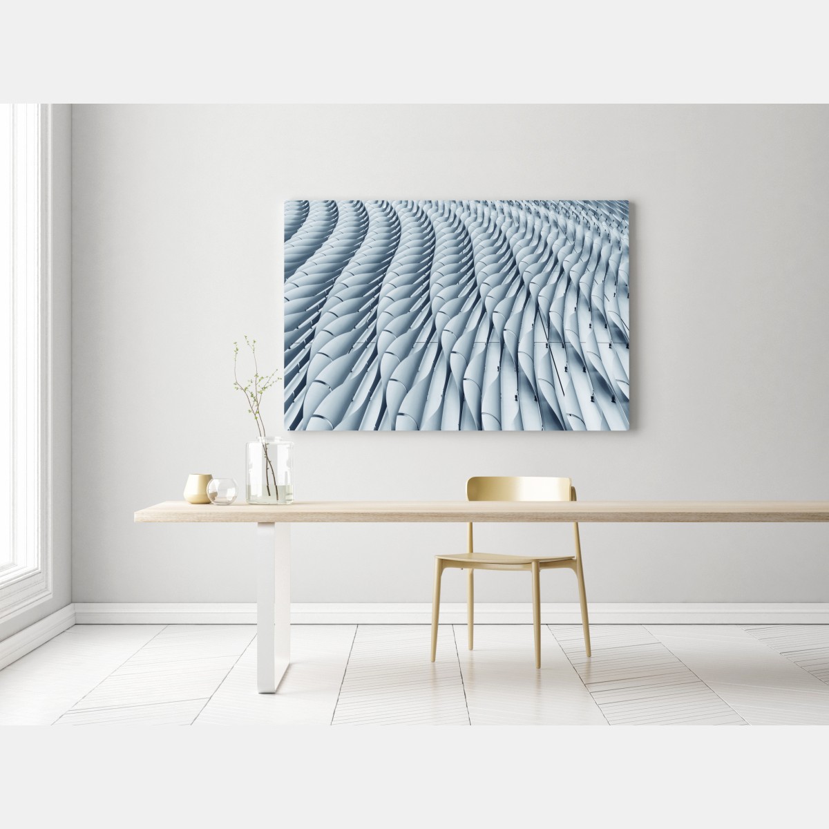 Obraz na płótnie abstrakcyjny wzór fasady architektonicznej – Wallissimo® Obraz na płótnie abstrakcyjny wzór fasady architektonicznej – Wallissimo®