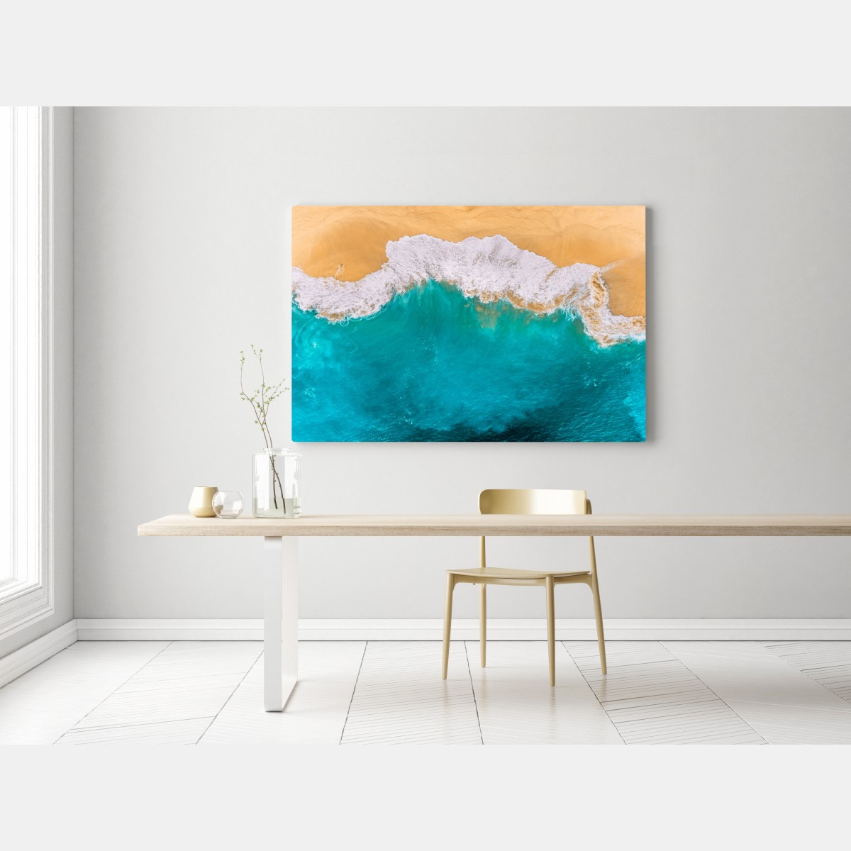 Obraz na płótnie turkusowe fale nad plażą Kelingking, Nusa Penida – Wallissimo® Obraz na płótnie turkusowe fale nad plażą Kelingking, Nusa Penida – Wallissimo®