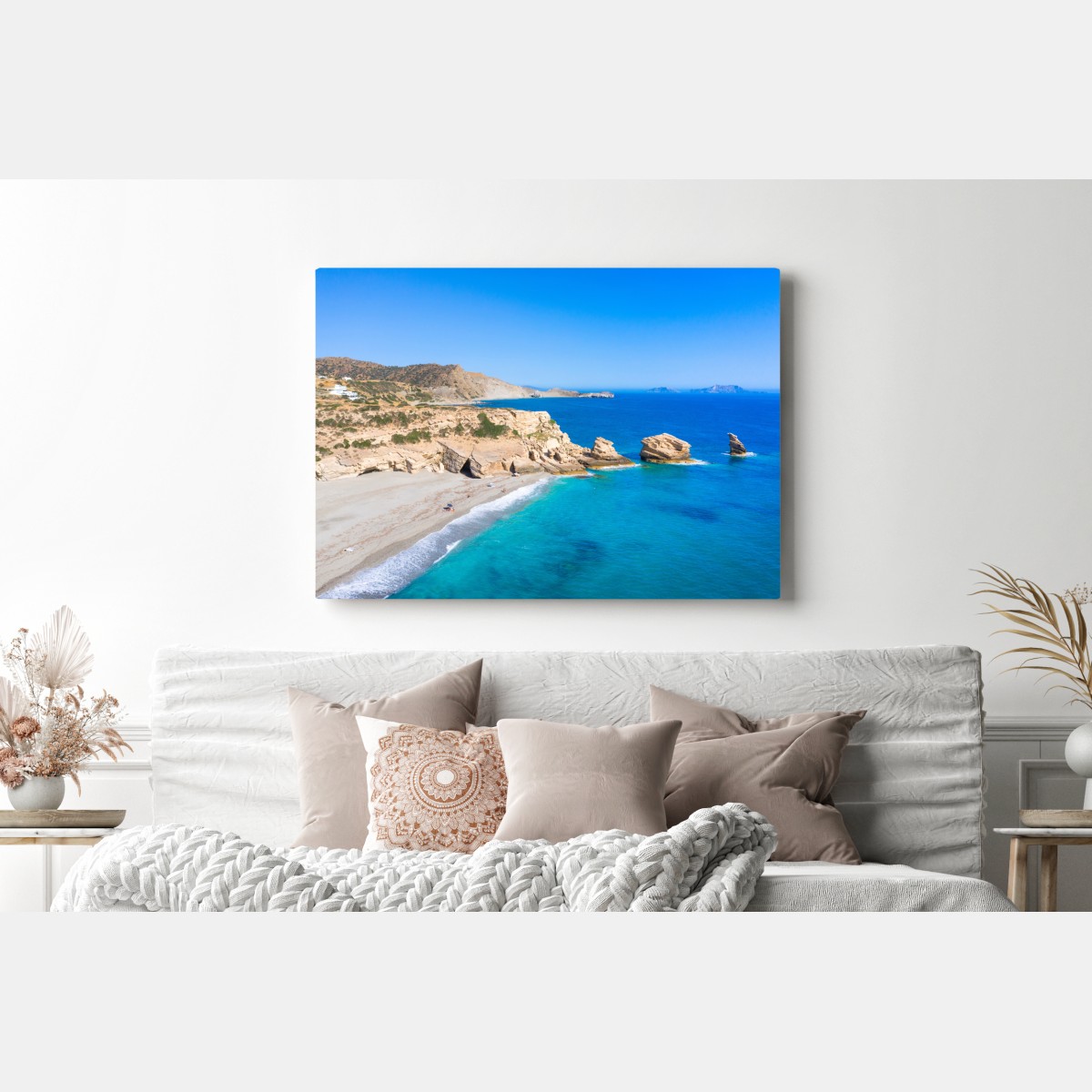 Obraz na płótnie turkusowa nadmorska oaza – Wallissimo® Obraz na płótnie turkusowa nadmorska oaza – Wallissimo®