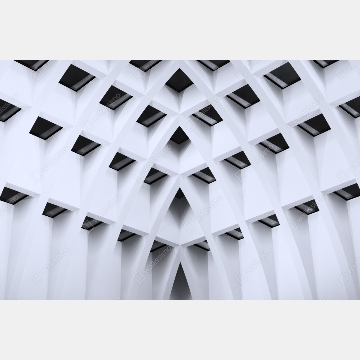 Obraz na płótnie geometryczny łukowy sufit – Wallissimo® Obraz na płótnie geometryczny łukowy sufit – Wallissimo®