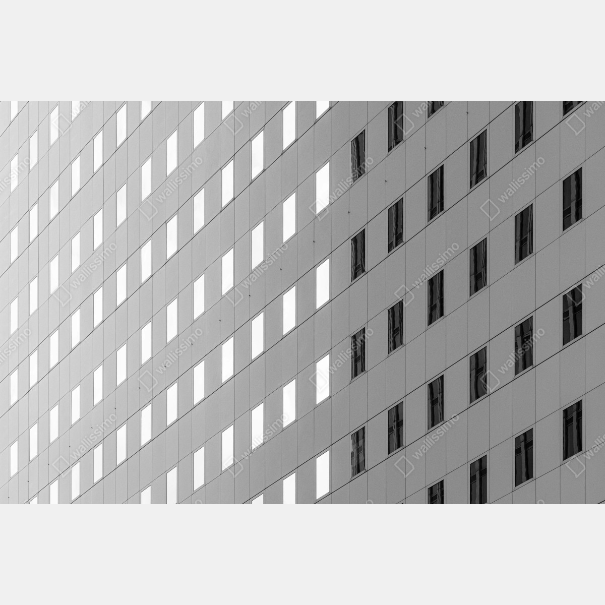 Obraz na płótnie minimalistyczna fasada z geometrycznym wzorem – Wallissimo® Obraz na płótnie minimalistyczna fasada z geometrycznym wzorem – Wallissimo®