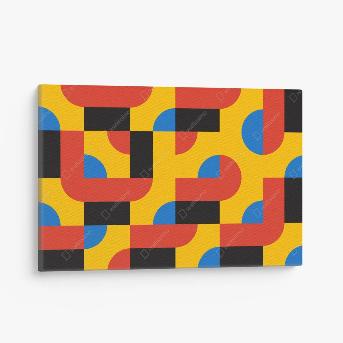 Obraz na płótnie odważny geometryczny wzór na ścianę – Wallissimo® Obraz na płótnie odważny geometryczny wzór na ścianę – Wallissimo®