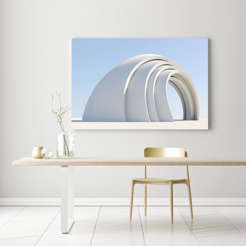 Obraz na płótnie minimalistyczna rzeźba łuku – Wallissimo® Obraz na płótnie minimalistyczna rzeźba łuku – Wallissimo®