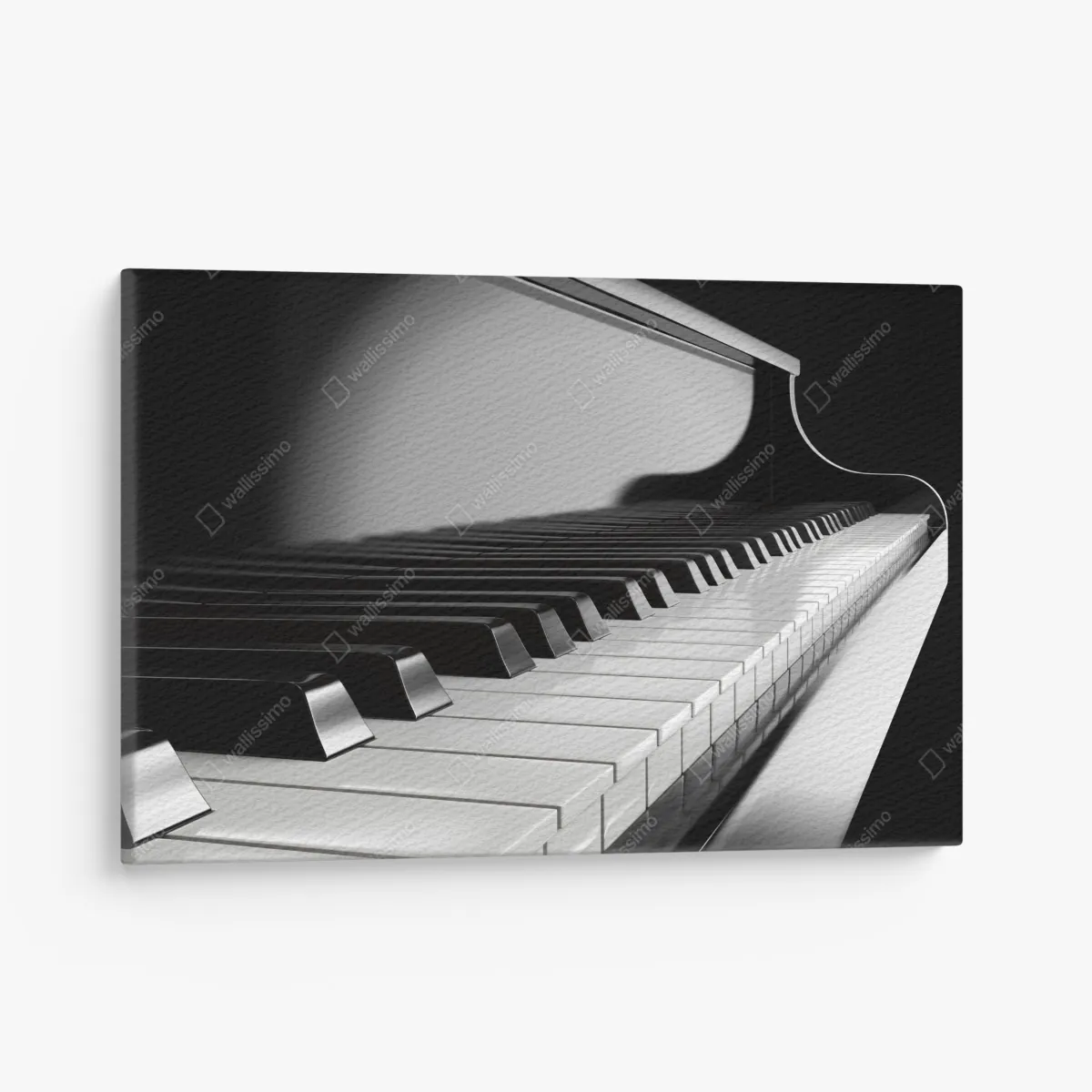 Obraz na płótnie eleganckie czarno-białe klawisze fortepianu – Wallissimo® Obraz na płótnie eleganckie czarno-białe klawisze fortepianu – Wallissimo®