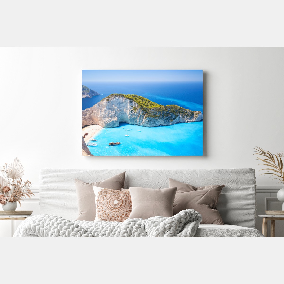 Obraz na płótnie Zatoka Navagio turkusowa zatoka, Zakynthos – Wallissimo® Obraz na płótnie Zatoka Navagio turkusowa zatoka, Zakynthos – Wallissimo®