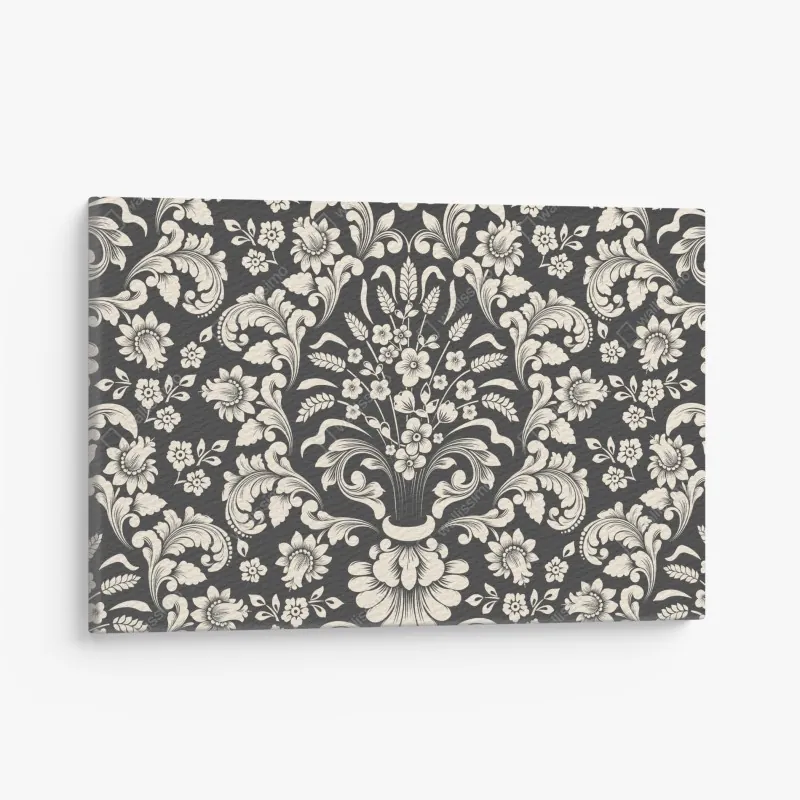 Obraz na płótnie vintage kwiatowy wzór damask