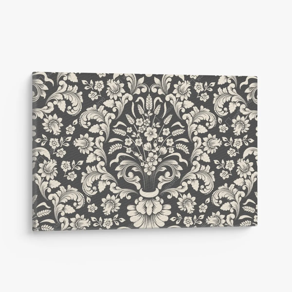 Obraz na płótnie vintage kwiatowy wzór damask – Wallissimo®