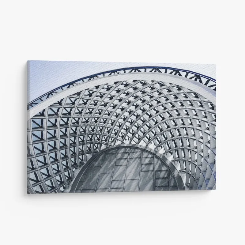 Obraz na płótnie geometryczny łuk nowoczesnej architektury