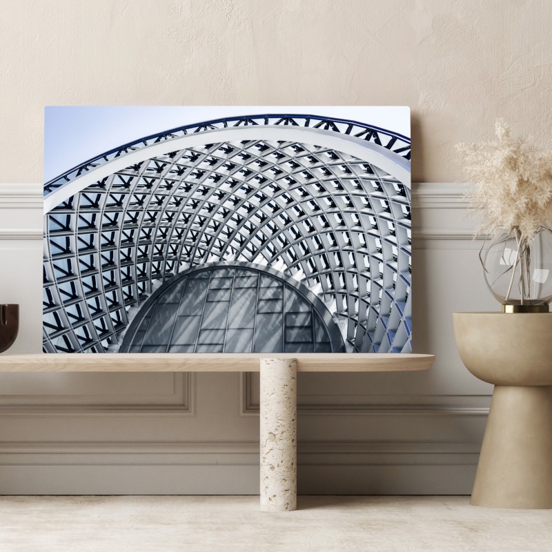 Obraz na płótnie geometryczny łuk nowoczesnej architektury – Wallissimo® Obraz na płótnie geometryczny łuk nowoczesnej architektury – Wallissimo®