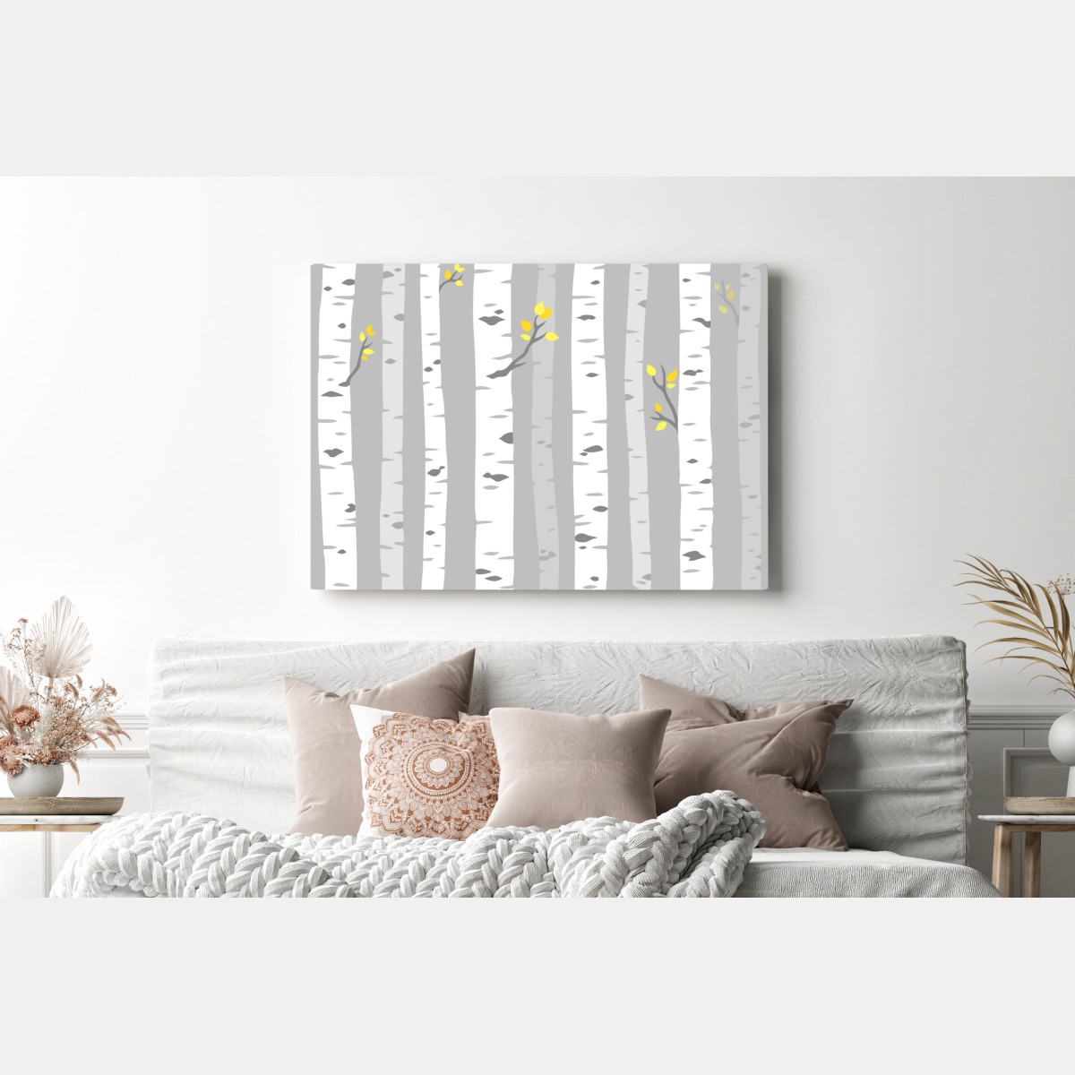 Obraz na płótnie skandynawski las brzóz – Wallissimo® Obraz na płótnie skandynawski las brzóz – Wallissimo®