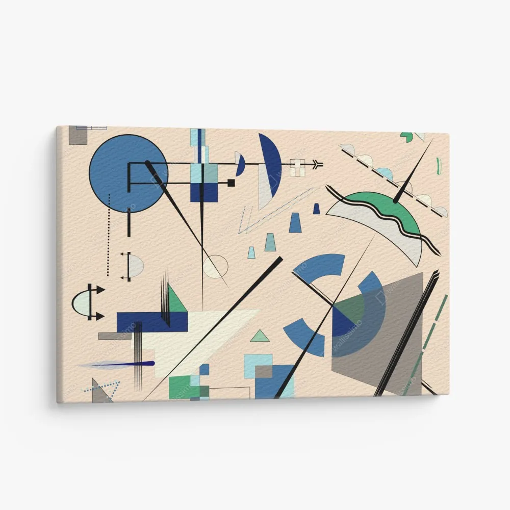 Obraz na płótnie geometryczna kompozycja w pastelach – Wallissimo® Obraz na płótnie geometryczna kompozycja w pastelach – Wallissimo®