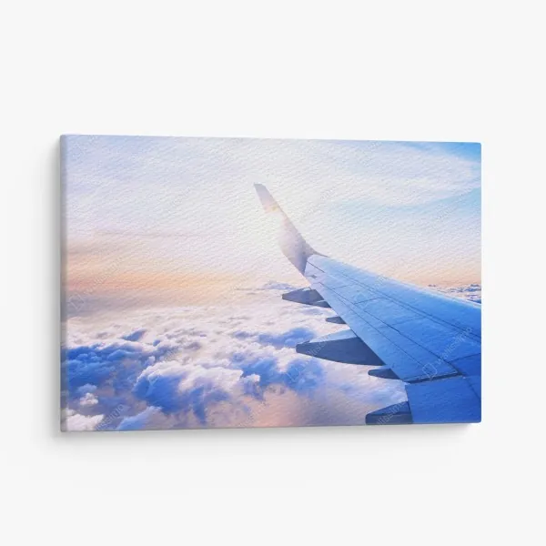 Obraz na płótnie ponad chmurami widok z lotu ptaka