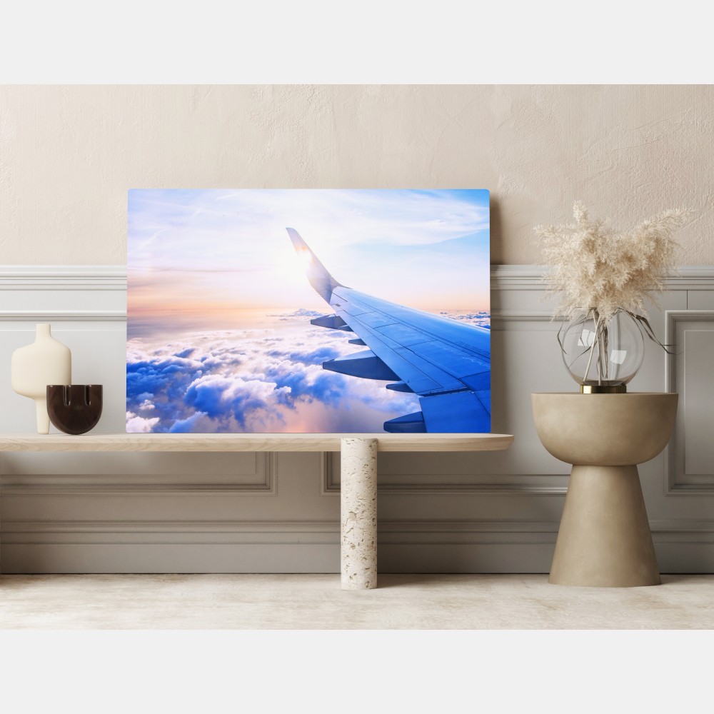 Obraz na płótnie ponad chmurami widok z lotu ptaka – Wallissimo® Obraz na płótnie ponad chmurami widok z lotu ptaka – Wallissimo®