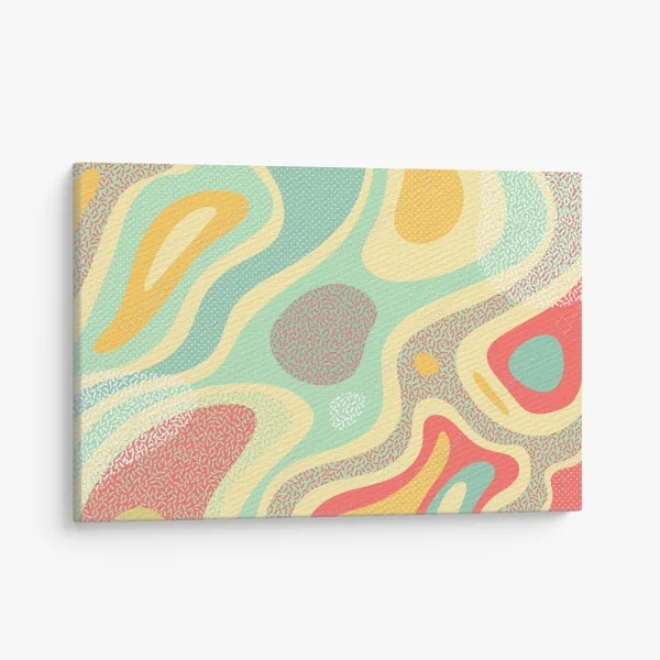 Obraz na płótnie granatowy geometryczny wzór sześcianów – Wallissimo®